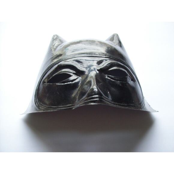 Batman Mask Vintage Halloween Costume Cowl New Old Stock Soft Plastic SuperHero - Picture 9 of 12